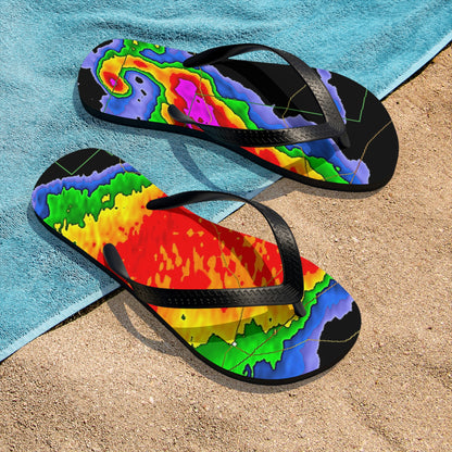 Unisex Radar Flip-Flops